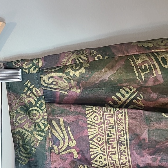 Vera Mont Avant Garde Midi Skirt Pleated Faux Wrap Vintage Punk Silky - Picture 5 of 11